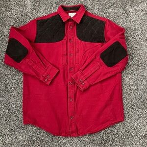 L.L. Bean Chamois Cloth Shirt Shooting Hunting Button Down Shift Vintage